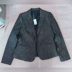 NWT Banana Republic Bronze & Black Metallic Blazer Size 8